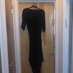 WukoGals Black midi dress